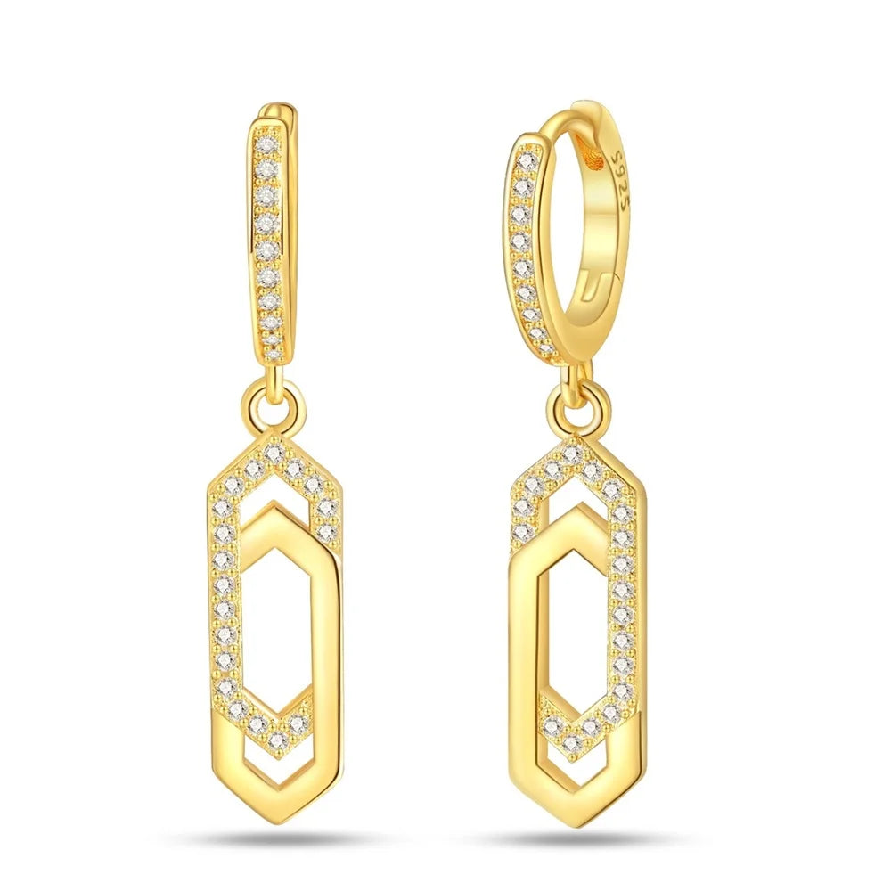 Geometric Drop Earrings